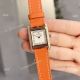 Swiss Replica Hermes Cape Cod Rose Gold Watches with Black Elongated Leather Strap (11)_th.jpg